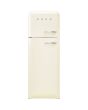 Smeg FAB30LCR5UK 60cm 50s Style Left Hand Hinge Freezer over Fridge, Cream