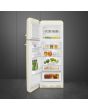 Smeg FAB30LCR5UK 60cm 50s Style Left Hand Hinge Freezer over Fridge, Cream