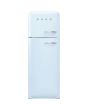 Smeg FAB30LPB5UK 60cm 50s Style Left Hand Hinge Freezer over Fridge, Pastel
