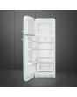 Smeg FAB30LPG5UK 60cm 50s Style Left Hand Hinge Freezer over Fridge, Pastel