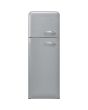 Smeg FAB30LSV5 60cm 50s Style Left Hand Hinge Freezer over Fridge, Silver