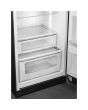 Smeg FAB30RBL5UK 60cm 50s Style Right Hand Hinge Freezer over Fridge, Black