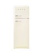 Smeg FAB30RCR5UK 60cm 50s Style Right Hand Hinge Freezer over Fridge, Cream