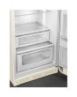 Smeg FAB30RCR5UK 60cm 50s Style Right Hand Hinge Freezer over Fridge, Cream