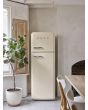 Smeg FAB30RCR5UK 60cm 50s Style Right Hand Hinge Freezer over Fridge, Cream