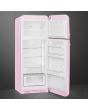 Smeg FAB30RPK5 60cm 50s Style Right Hand Hinge Freezer over Fridge, Pink