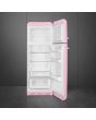 Smeg FAB30RPK5 60cm 50s Style Right Hand Hinge Freezer over Fridge, Pink