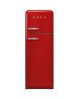 Smeg FAB30RRD5UK 60cm 50s Style Right Hand Hinge Freezer over Fridge, Red