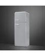 Smeg FAB30RSV5 60cm 50s Style Right Hand Hinge Freezer over Fridge, Silver