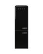 Smeg FAB32LBL5UK 60cm 50s Style Left Hand Hinge Fridge Freezer, Black