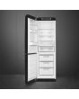 Smeg FAB32LBL5UK 60cm 50s Style Left Hand Hinge Fridge Freezer, Black