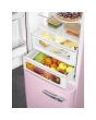 Smeg FAB32LPK5 60cm 50s Style Left Hand Hinge Fridge over Freezer, Pink