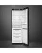 Smeg FAB32RBL5UK 60cm 50s Style Right Hand Hinge Fridge Freezer, Black