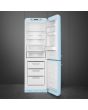 Smeg FAB32RPB5UK 60cm 50s Style Right Hand Hinge Fridge Freezer, Pastel Blue