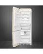 Smeg FAB38LCR5 70cm 50s Style Left Hand Hinge Fridge Freezer, Cream
