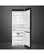 Smeg FAB38RBL5 70cm 50s Style Right Hand Hinge Fridge Freezer, Black