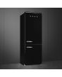 Smeg FAB38RBL5 70cm 50s Style Right Hand Hinge Fridge Freezer, Black
