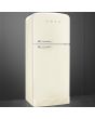 Smeg FAB50RCR5 80.4cm 50s Style Right Hand Hinge Fridge Freezer, Cream