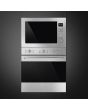 Smeg FMI425X Cucina 25 Litre Built In Microwave with Grill in Stainless Steel