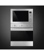 Smeg FMI425X Cucina 25 Litre Built In Microwave with Grill in Stainless Steel
