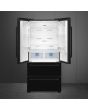 Smeg FQ55FNDF 84cm Two Door Two Drawer Fridge Freezer, Black