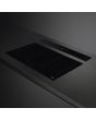 Smeg KDD90CNE 90cm Island Downdraft Hood, Black Glass