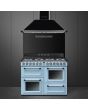 Smeg KT110BLE 110cm Victoria Chimney Hood, Black