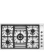 Smeg PGF95-4 87cm Classic Gas Hob, Stainless Steel