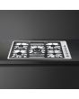 Smeg PGF95-4 87cm Classic Gas Hob, Stainless Steel