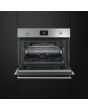 Smeg SF4390MCX 45cm Classic Combi Microwave Oven, Stainless Steel