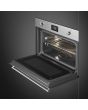 Smeg SF4390MCX 45cm Classic Combi Microwave Oven, Stainless Steel