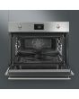 Smeg SF4390MCX 45cm Classic Combi Microwave Oven, Stainless Steel