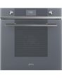 Smeg SFP6101TVS1 60cm Linea Pyrolytic Multifunction Single Oven in Silver