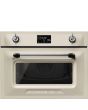 Smeg SO4902M1P 45cm Victoria Combi Microwave, Cream