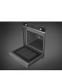 Smeg SO6102M2N 60cm Linea Speedwave XL Combi Microwave, Black Glass