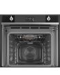 Smeg SO6102M2N 60cm Linea Speedwave XL Combi Microwave, Black Glass