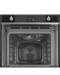 Smeg SO6102M2N 60cm Linea Speedwave XL Combi Microwave, Black Glass