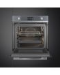Smeg SO6102M2S 60cm Linea Speedwave XL Combi Microwave, Silver Glass