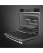 Smeg SOP6104TPN 60cm Linea Pyrolytic Multifunction Oven in Black Glass