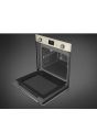 Smeg SOP6900TP 60cm Victoria Pyrolytic Single Oven, Cream