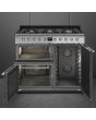 Smeg SY103 100cm Symphony Dual Fuel Range Cooker, Stainless Steel