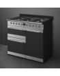 Smeg SY103 100cm Symphony Dual Fuel Range Cooker, Stainless Steel
