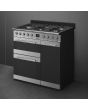 Smeg SY93-1 90cm Symphony Dual Fuel Range Cook, Eclipse Glass
