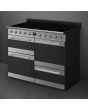Smeg SYD4110I-1 110cm Symphony Electric Cooker, Eclipse Glass