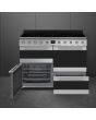 Smeg SYD4110I-1 110cm Symphony Electric Cooker, Eclipse Glass
