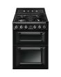 Smeg TR62BL 60cm Victoria Dual Fuel Cooker, Black