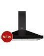Stoves ST S1100 STER CHIM BLK 110cm Hood