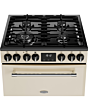 Belling MRA FARMHOUSE 60cm Dual Fuel Cooker with Double Oven - Cream