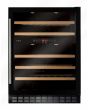 CDA FWC604BL 60cm Freestanding Undercounter Dual Zone Wine Cooler