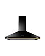 Rangemaster CLAHDC90BB/ Classic 90cm Hood Black Brass Rail
